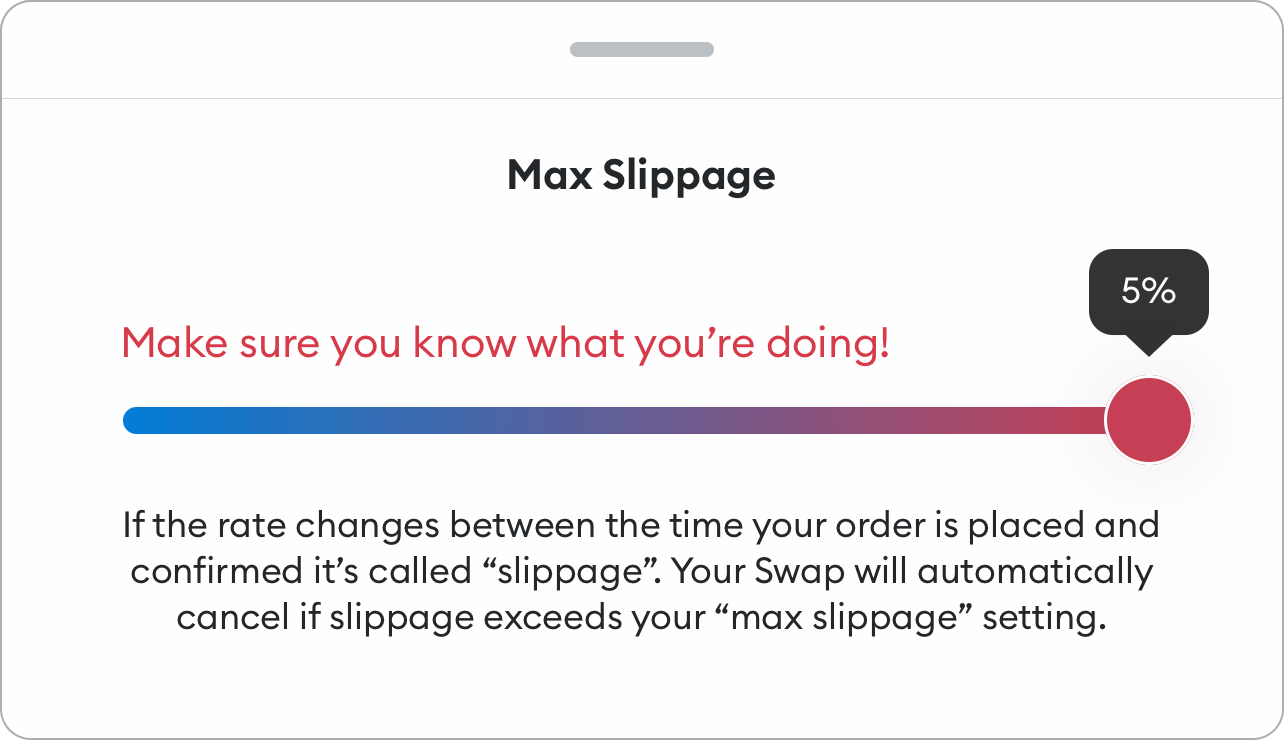 MetaMask user guide swaps slippage