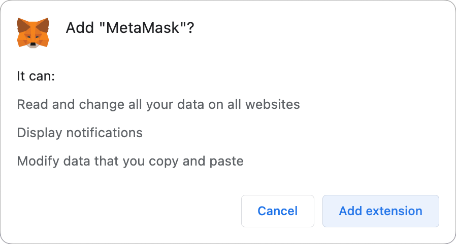 Install MetaMask Chrome