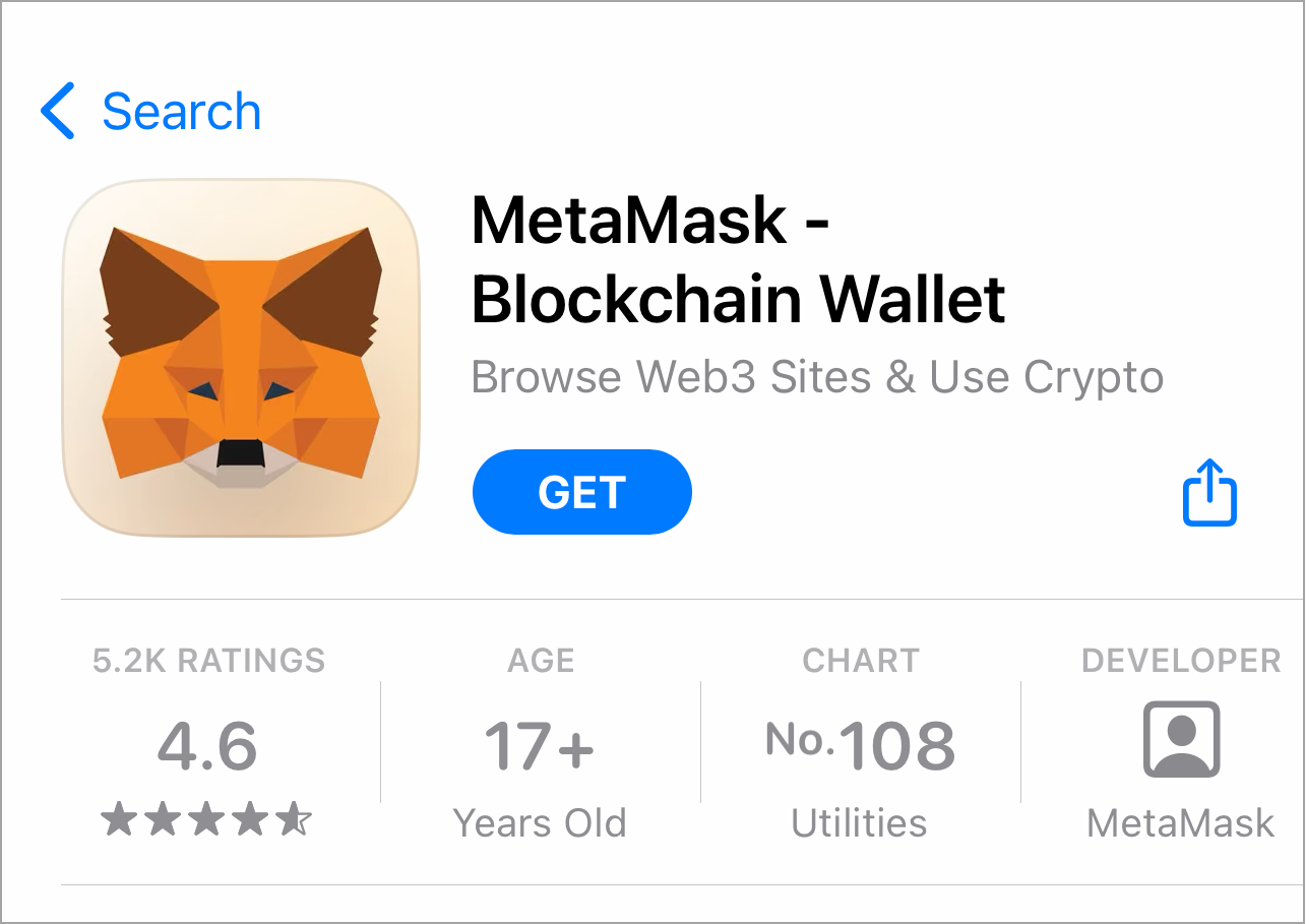 Install MetaMask iOS